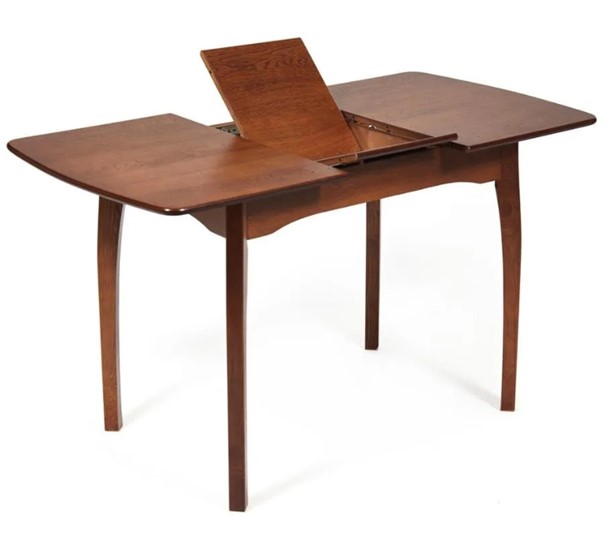 Кухонный стол раскладной Caterina, бук/мдф, 100+30x70x75, коричневый арт.14122 в Элисте - изображение 1