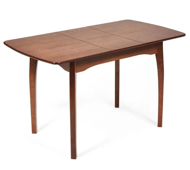 Кухонный стол раскладной Caterina, бук/мдф, 100+30x70x75, коричневый арт.14122 в Элисте - изображение 2