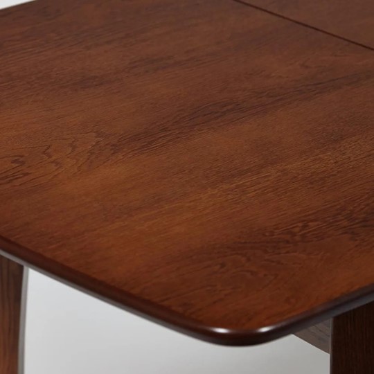 Кухонный стол раскладной Caterina, бук/мдф, 100+30x70x75, коричневый арт.14122 в Элисте - изображение 3