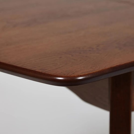 Кухонный стол раскладной Caterina, бук/мдф, 100+30x70x75, коричневый арт.14122 в Элисте - изображение 4
