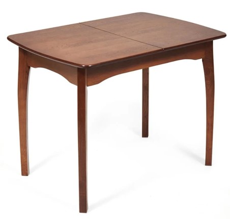 Кухонный стол раскладной Caterina, бук/мдф, 100+30x70x75, коричневый арт.14122 в Элисте - изображение