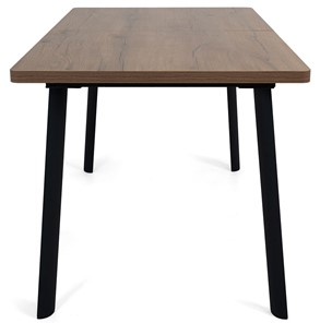 Кухонный стол раздвижной Дали-1L(ноги черные, дуб табако) в Элисте - предосмотр 2