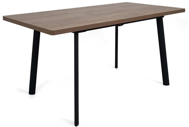 Кухонный стол раздвижной Дали-1L(ноги черные, дуб табако) в Элисте - изображение 3