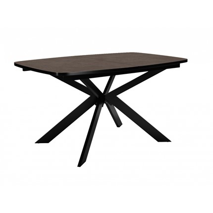 Кухонный раздвижной стол Dikline B140 Хромикс бронза/опоры черные в Элисте - изображение