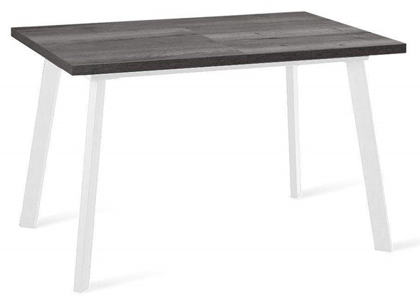 Кухонный раздвижной стол Dikline HB120 Сосна Пасадена/ножки белые в Элисте - изображение