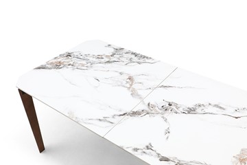 Кухонный стол раздвижной DT8843CW (180) белый мрамор  керамика в Элисте - предосмотр 11