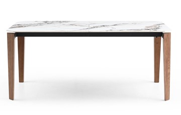 Кухонный стол раздвижной DT8843CW (180) белый мрамор  керамика в Элисте - предосмотр