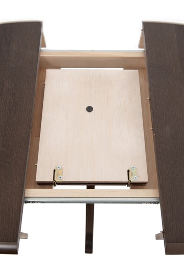 Обеденный раздвижной стол Фабрицио-1 исп. Эллипс, Тон 2 Покраска + патина (в местах фрезеровки) в Элисте - изображение 4