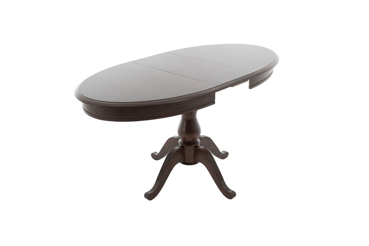 Кухонный раздвижной стол Фабрицио-1 исп. Эллипс, Тон 9 Покраска + патина с прорисовкой (на столешнице) в Элисте - изображение 3
