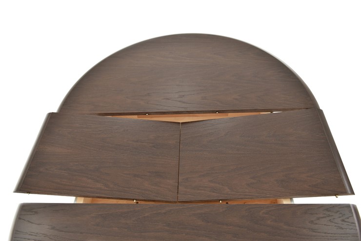 Кухонный стол раскладной Фабрицио-1 исп. Круг 820, Тон 8 (Морилка/Эмаль) в Элисте - изображение 4