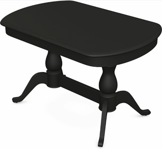 Обеденный раздвижной стол Фабрицио-2 исп. Мыло 1400, Тон 12 Покраска + патина с прорисовкой (на столешнице) в Элисте