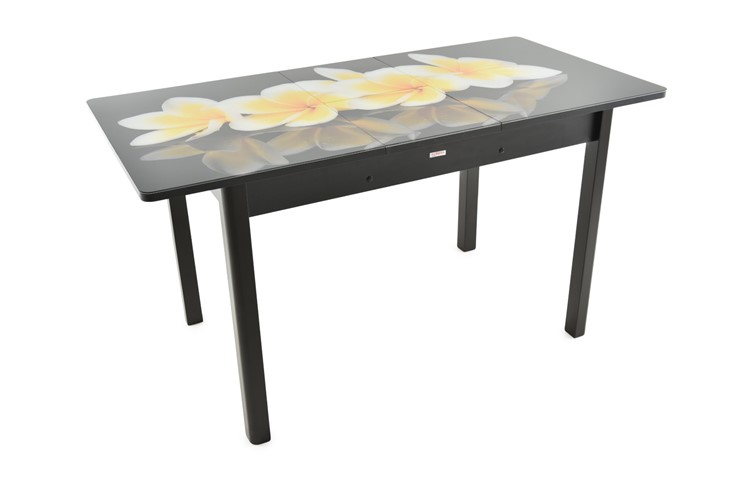 Кухонный раскладной стол Гамбург исп. 1, ноги метал. крашеные №23 (Exclusive h159/белый) в Элисте - изображение 6