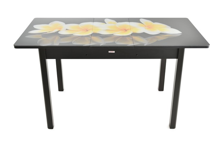 Кухонный раскладной стол Гамбург исп. 1, ноги метал. крашеные №23 (Exclusive h159/белый) в Элисте - изображение 8
