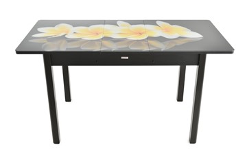 Кухонный раскладной стол Гамбург исп. 2, ноги метал. крашеные №23 (Exclusive h142/черный) в Элисте - предосмотр 7