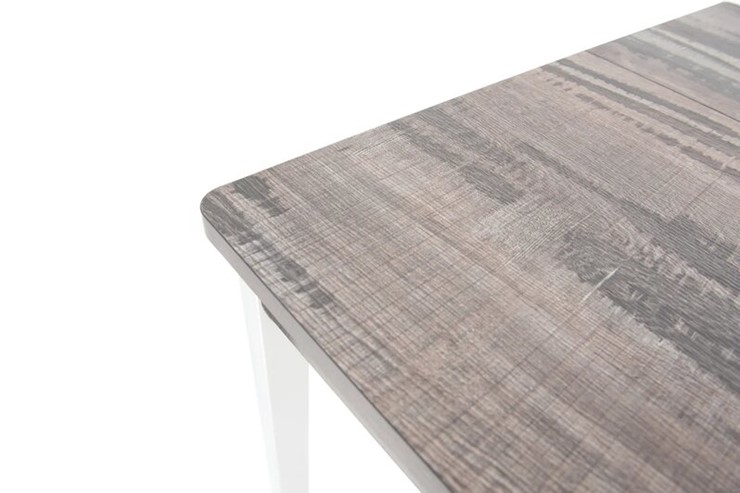 Кухонный стол раздвижной Гамбург исп. 2, Пластик (Дерево темное, опоры хром) в Элисте - изображение 2
