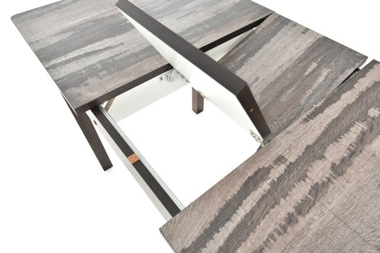 Кухонный раздвижной стол Гамбург исп. 2, Пластик (Дерево тёмное, опоры деревянные) в Элисте - изображение 11