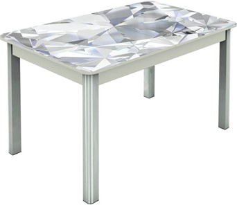 Обеденный раздвижной стол Гамбург исп.1 ноги метал. крашеные №23, Фотопечать (Текстура №32) в Элисте
