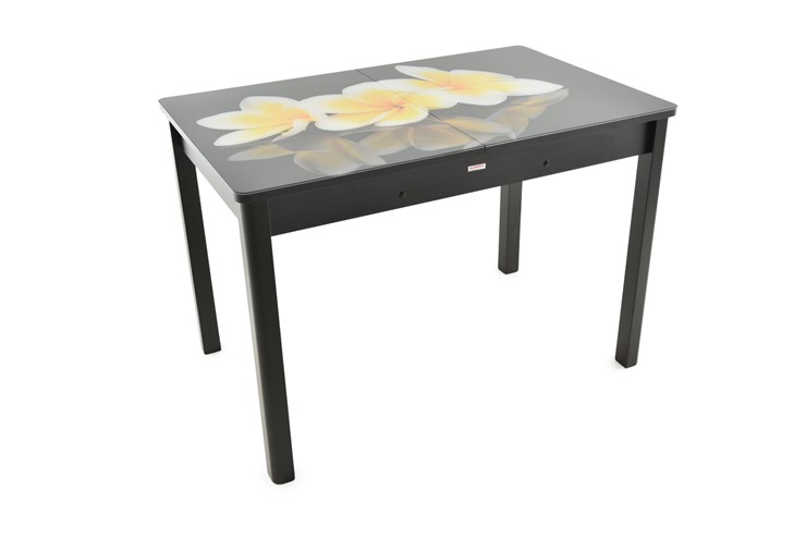 Кухонный стол раскладной Гамбург исп.1 ноги метал. крашеные №23, Фотопечать (Текстура №34) в Элисте - изображение 6