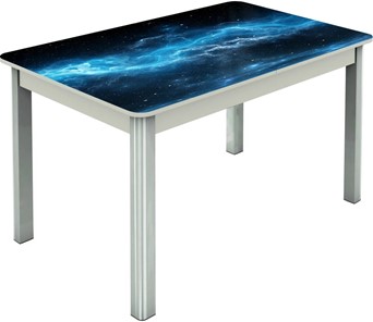 Обеденный раздвижной стол Гамбург исп.1 ноги метал. крашеные №23, Фотопечать (Текстура №75) в Элисте