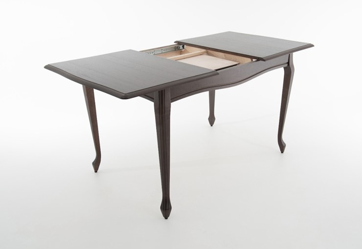 Кухонный стол раскладной Кабриоль 1400х800, тон 2 (Морилка/Эмаль) в Элисте - изображение 2
