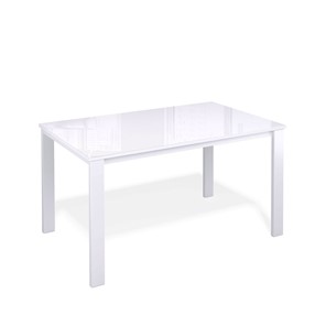 Раздвижной стол Kenner LL1200 белый/стекло белое глянец в Элисте