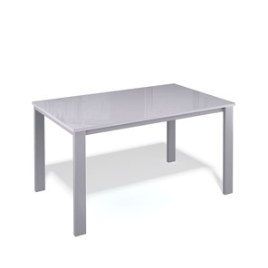 Кухонный раздвижной стол Kenner LL1200 серый/стекло серое глянец в Элисте