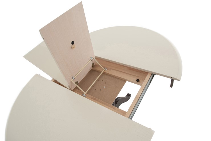 Обеденный раздвижной стол Леонардо-1 исп. Круг 1000, тон 10 (Морилка/Эмаль) в Элисте - изображение 6