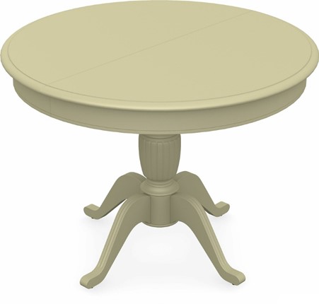 Стол раздвижной Леонардо-1 исп. Круг 1000, тон 10 Покраска + патина с прорисовкой (на столешнице) в Элисте - изображение