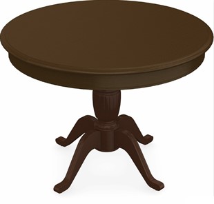 Стол раздвижной Леонардо-1 исп. Круг 1000, тон 4 Покраска + патина с прорисовкой (на столешнице) в Элисте