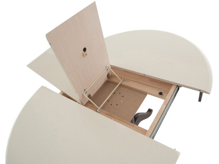Кухонный стол раздвижной Леонардо-1 исп. Круг 820, тон 5 (Морилка/Эмаль) в Элисте - изображение 6