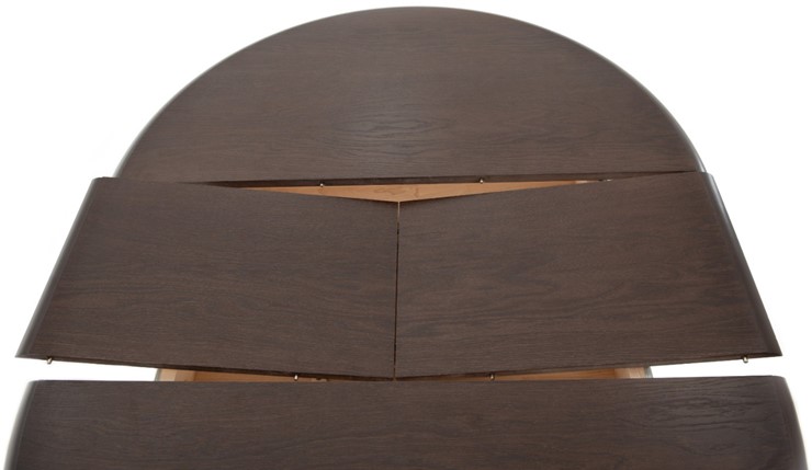 Кухонный стол раздвижной Леонардо-1 исп. Круг 900, тон 2 (Морилка/Эмаль) в Элисте - изображение 5