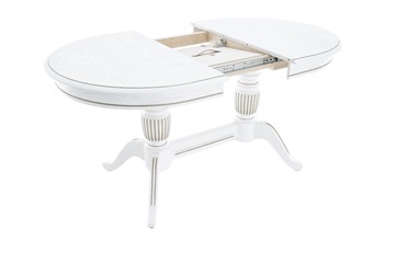 Кухонный раскладной стол Леонардо-2 исп. Овал, тон 2 (Морилка/Эмаль) в Элисте - предосмотр 1