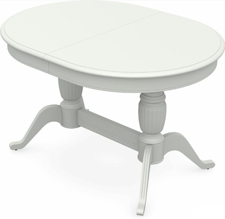 Кухонный стол раздвижной Леонардо-2 исп. Овал, тон 9 Покраска + патина (в местах фрезеровки) в Элисте - изображение