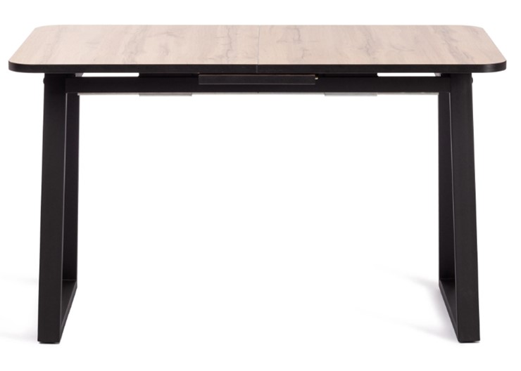 Обеденный раздвижной стол MALTIDO ЛДСП/HPL/металл, 130/160x75x75 Дуб Вотан/чёрный арт.19745 в Элисте - изображение 2
