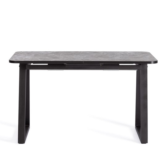 Кухонный стол раздвижной MALTIDO ЛДСП/HPL/металл, 130/160x75x75 Гранит тёмный/чёрный арт.20626 в Элисте - изображение 2