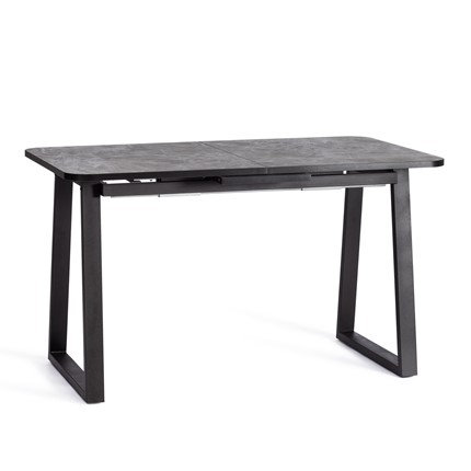 Кухонный стол раздвижной MALTIDO ЛДСП/HPL/металл, 130/160x75x75 Гранит тёмный/чёрный арт.20626 в Элисте - изображение