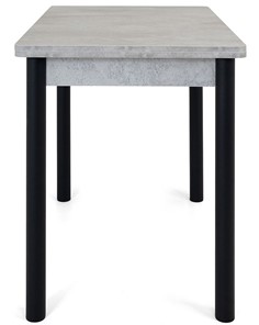 Обеденный раздвижной стол Милан-2 EVO, ноги черные, светлый цемент в Элисте - предосмотр 2