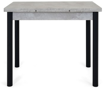 Обеденный раздвижной стол Милан-2 EVO, ноги черные, светлый цемент в Элисте - предосмотр 5