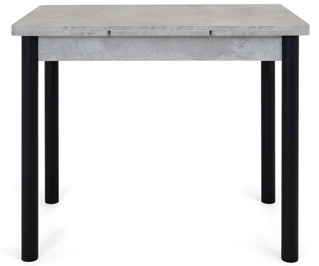 Обеденный раздвижной стол Милан-2 EVO, ноги черные, светлый цемент в Элисте - изображение 5