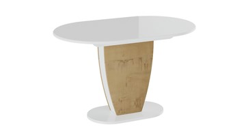 Стол раздвижной Монреаль тип 1 (Белый глянец/Бунратти) в Элисте - предосмотр