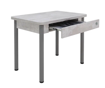 Кухонный стол раздвижной Прайм-3Р, Цемент светлый в Элисте - предосмотр 2