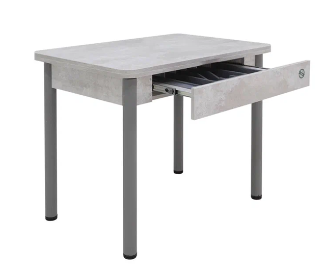 Кухонный стол раздвижной Прайм-3Р, Цемент светлый в Элисте - изображение 2
