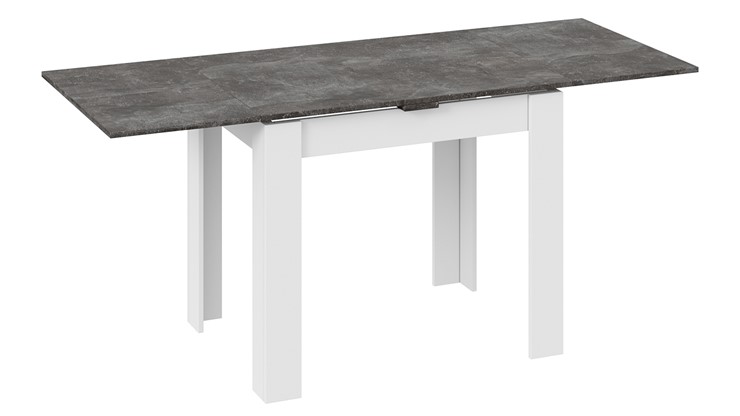 Обеденный раздвижной стол Промо тип 3 (Белый/Ателье темный) в Элисте - изображение 1