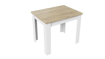 Кухонный раздвижной стол Промо тип 3 (Белый/Дуб сонома светлый) в Элисте - предосмотр