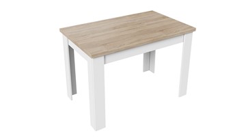 Кухонный стол раскладной Промо тип 4 (Белый/Дуб сонома светлый) в Элисте - предосмотр