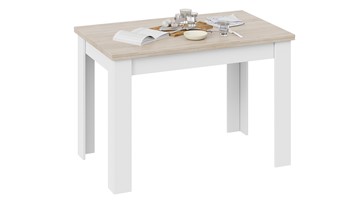 Кухонный стол раскладной Промо тип 4 (Белый/Дуб сонома светлый) в Элисте - предосмотр 2