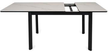 Кухонный стол раскладной Римини-мини С, 90х65 (+40) керамика White Marble (белый) в Элисте - предосмотр 13