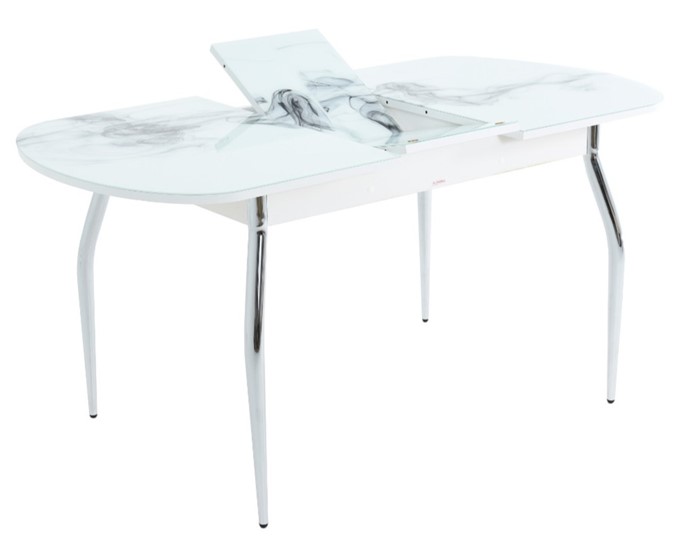 Кухонный стол раздвижной Ривьера исп.1 ноги метал. крашеные №24 Фотопечать (Текстура №31) в Элисте - изображение 2