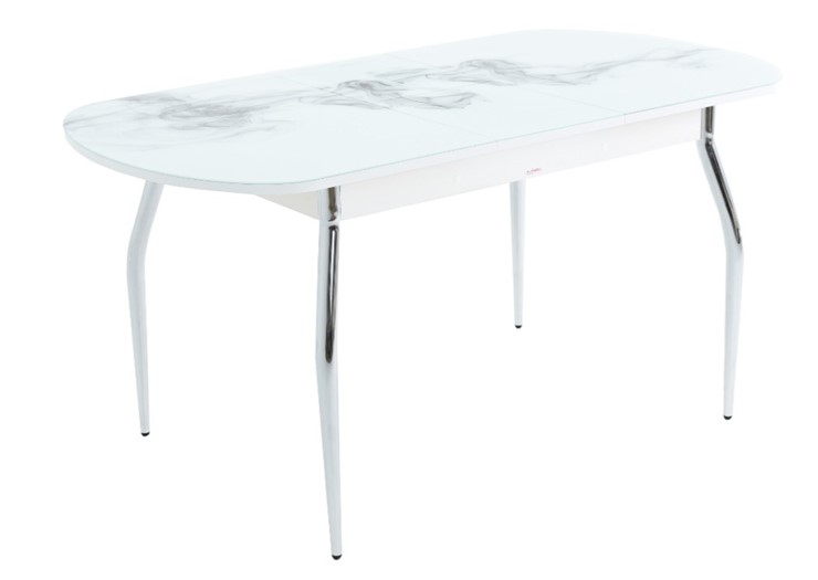 Обеденный раздвижной стол Ривьера исп.1 ноги метал. крашеные №24 Фотопечать (Текстура №45) в Элисте - изображение 5