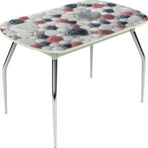 Раздвижной стол Ривьера исп.2 ноги метал. крашеные №24 Фотопечать (Текстура №62) в Элисте